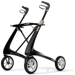 Carbon Ultralight Komfort Rollator schwarz