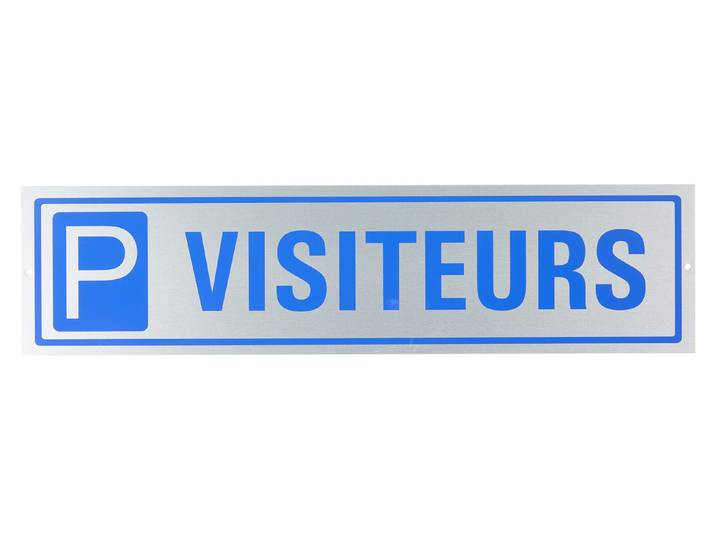 Schild P Visiteurs 40 × 10 cm