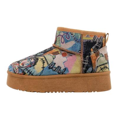 Winterstiefel DOGO "Ruby Boots Schnürstiefel Live And Save Damen Stiefeletten", Damen, Gr. 40, Normalschaft, braun, Textil, Schuhe Winterstiefel, Handgefertigt