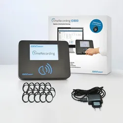 IDENTsmart TimeRecording - ID800 Starterkit | Komplettsystem zur Zeiterfassung mit Token, inkl. Webinterface - Entwicklung und Support aus Deutschland