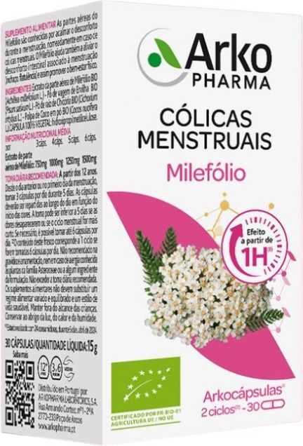Arkopharma Arkocápsulas Milefólio Bio 30 cápsulas