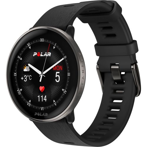 Polar Ignite 3 Titanium Silikonarmband schwarz