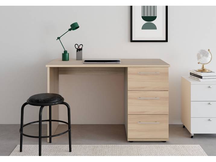 VOGL Möbelfabrik Tobi, mit 3 Schubkästen optional mit Tastaturauszug, Breite 115 cm