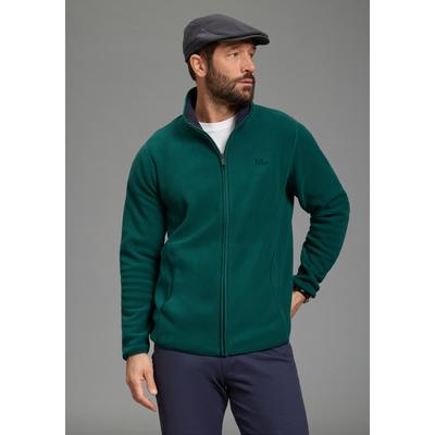 Fleecejacke MAN'S WORLD, Herren, Gr. L, grün, Fleece, Obermaterial: 100% Polyester, unifarben, normal, Jacken Fleecejacke, für die Übergangszeit, aus Fleece, casual Look, schnelltrocknend