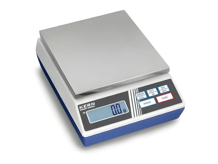 KERN Serie 440 Kunststoff Präzisionswaage, 4000g Wägebereich, 1g Ablesbarkeit, 165mm x 230mm x 80mm