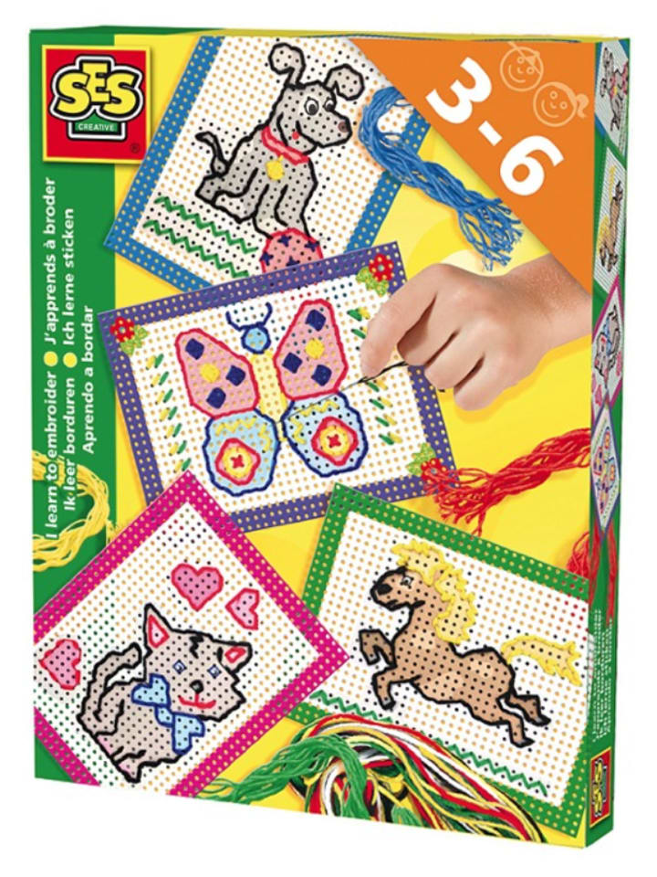SES Kreativset "Ich lerne sticken" - ab 3 Jahren - onesize