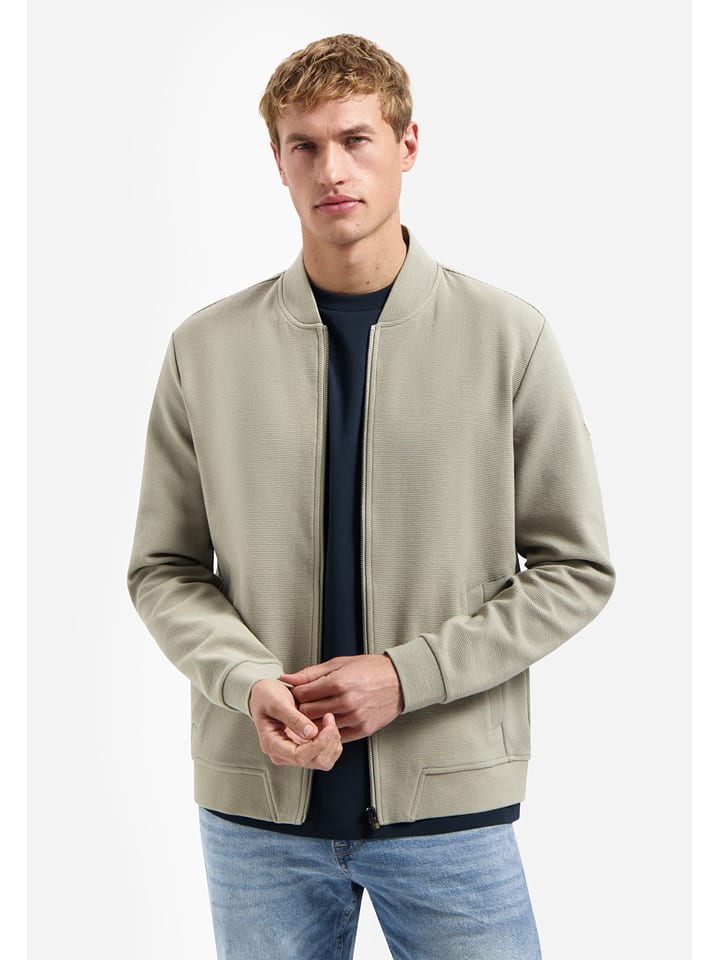 No Excess Blouson in Beige - L