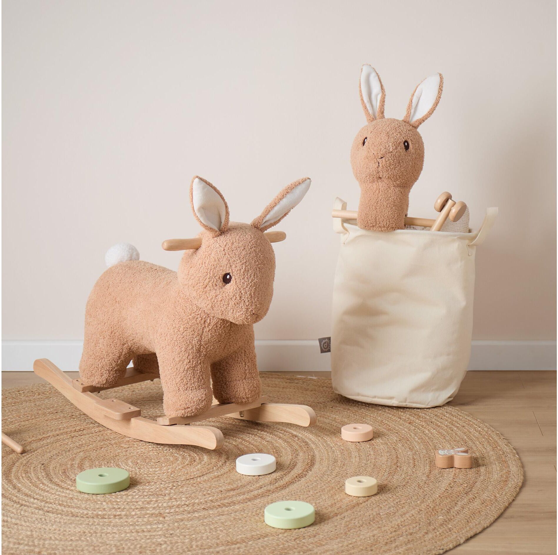 Steckenpferd BIECO "Hase Fine", Kinder, braun (caramel), Holz, Polyester, Steckenpferde Steckenpferd caramel Einheitsgröße