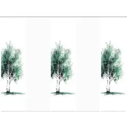 Schmidt Schiebevorhang Tree 5er Set Polyester Grün