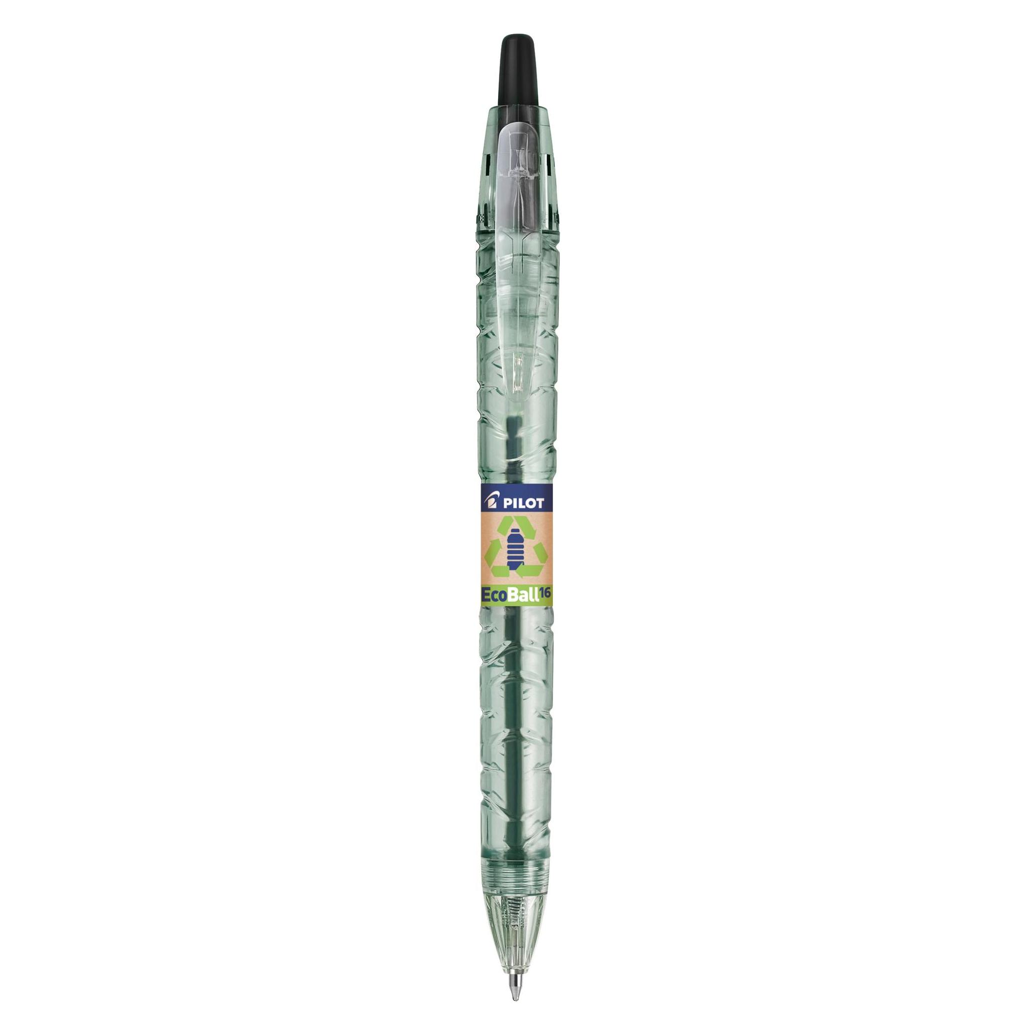 Pilot Kugelschreiber B2P "Bottle 2 Pen" ECOBALL XB transparent, Schreibfarbe: schwarz, 1 St. (1x) (BP-B2PEB-XB-B-BG)