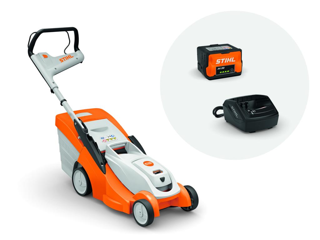 STIHLVERTRIEBSZENTRALE STIHL Rasenmäher RMA 239 C Set AK 20 + AL 101 16969531