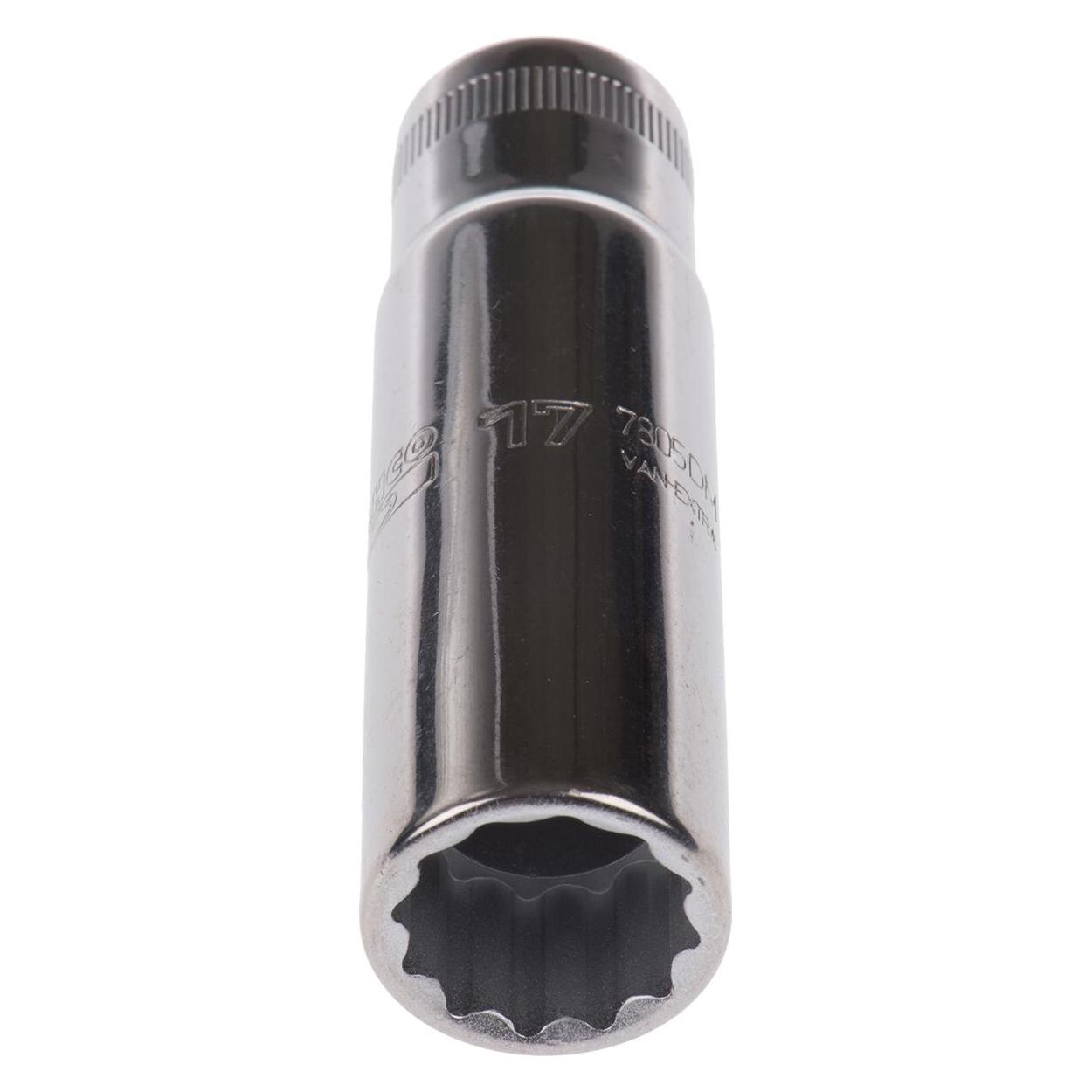 Bahco 1/2" Steckschlüssel-Einsatz, lang, Zwölfkant, 17 mm (7805DM-17)