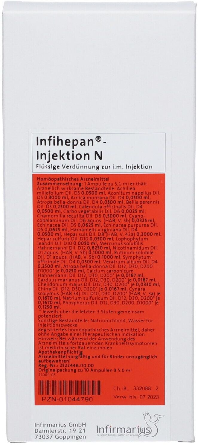 Infirmarius Infihepan Injektion N Ampullen 10 St