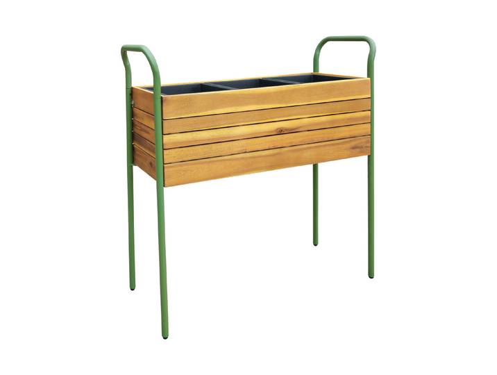 Jardin Royal Hochbeet 3-er 89.5 x 30 x 89.5 cm Grün
