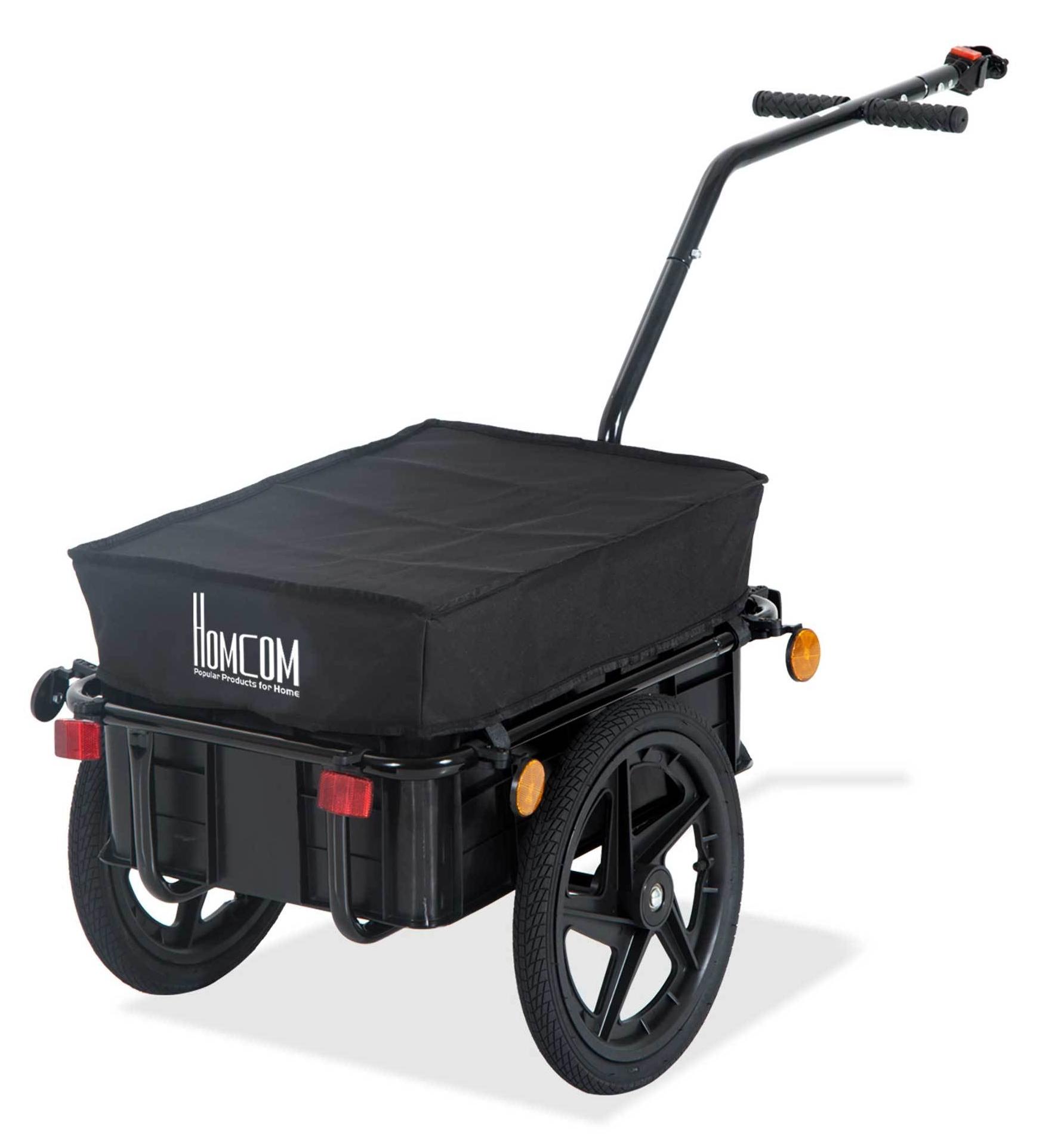 Fahrradanhänger - Gepäckanhänger - Transportanhänger - Lastenfahrrad - Transportwagen - 70 Liter Ladevolumen