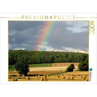 CALVENDO Puzzle Regenbogen überm Sensenstein | 2000 Teile Lege-Größe 90 × 67 cm Foto-Puzzle für glückliche Stunden, von , Calvendo Puzzle