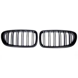Kühlergrill Set Grill Schwarz MATT Doppelsteg passend für BMW F10 F11 auch M M5