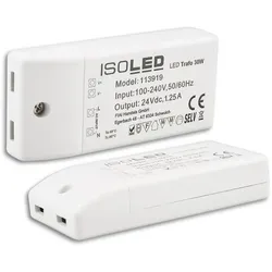 ISOLED LED Trafo 24V/DC, 0-30W, kompakt, SELV ISO-113919