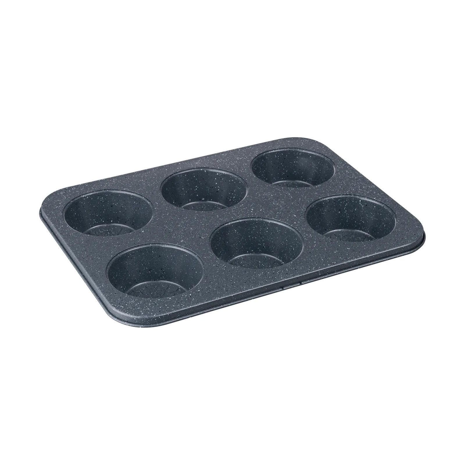 Denby Quantanium muffinvorm Grijs, 6 stuks