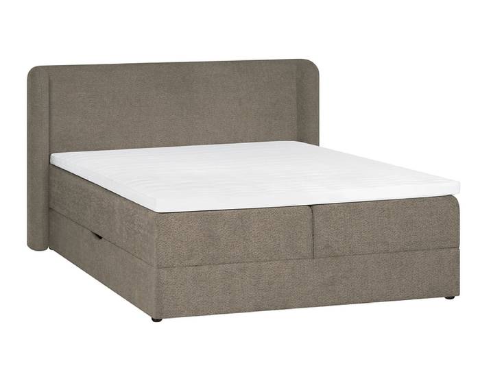 Boxspringbett MARGOT taupe 180x200cm fest