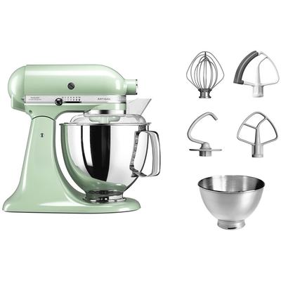 KITCHENAID Küchenmaschine "5KSM175PSEPT PISTAZIE", grün (pistazie), B:24cm H:36cm T:37cm, Küchenmaschinen, mit Zubehör im Wert von ca. 112,-€ UVP, Küchenmaschine