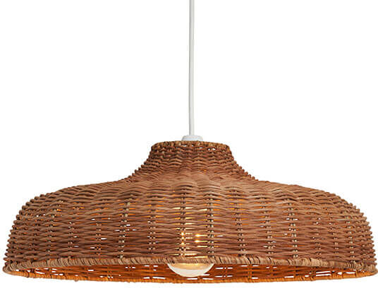 BHS Bali 40cm Brown Rattan Easyfit Shade