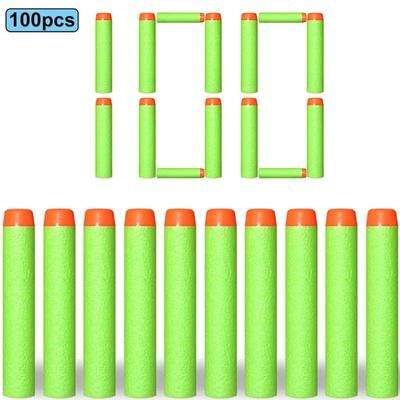 Uplift Picks Foam Refill Darts Bullets Compatible With Nerf N Strike Elite Blasters green 100 Pcs