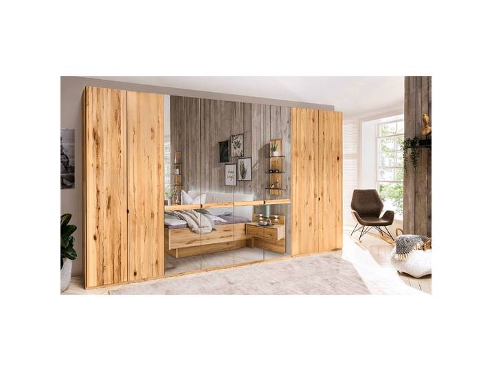 Drehtürenschrank VI 236cm Braun 4 Spiegeltüren