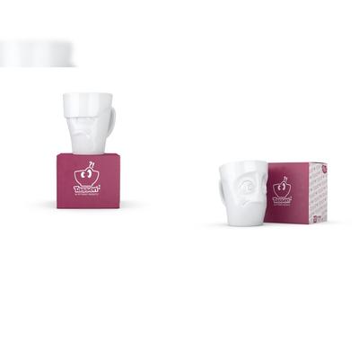 Henkelbecher-Set 2-tlg. - jeweils 350 ml - FIFTYEIGHT Henkelbecher - Dekor Weiß - 1 Set