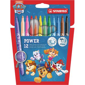 Stabilo Filzstifte power PAW Patrol, Strichbreite 2mm, im Etui, auswaschbar, 18 Stück