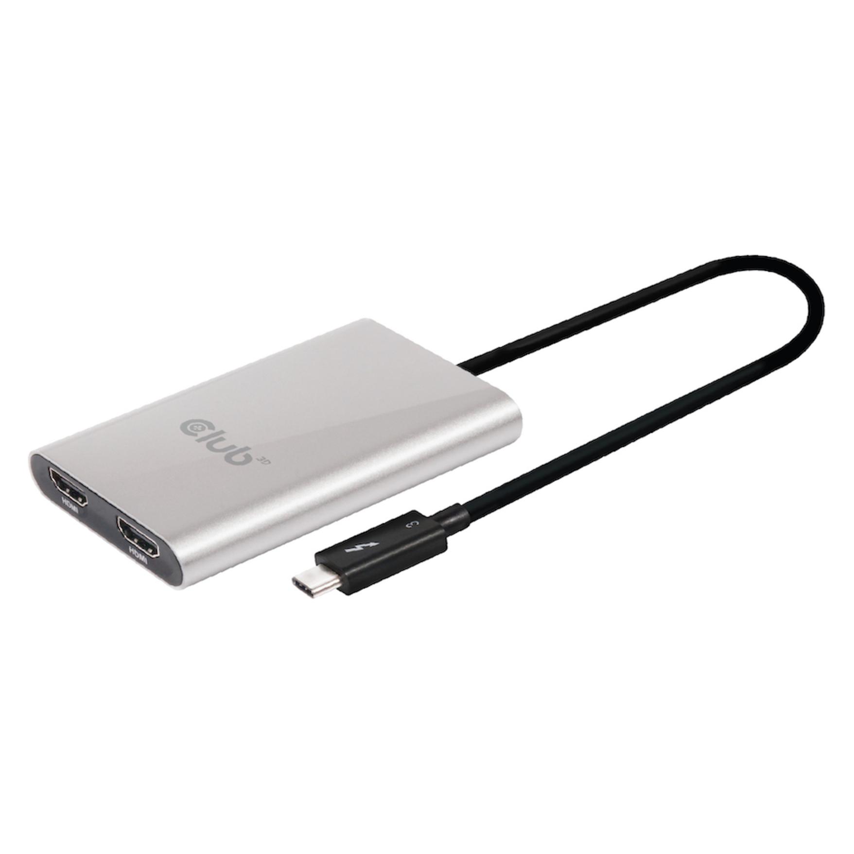 Club 3D Thunderbolt 3 auf Dual HDMI 2.0 (CSV-1574)