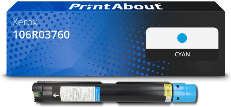 PrintAbout Toner kompatibel mit Xerox 106R03760 - Cyan - Hohe Kapazität