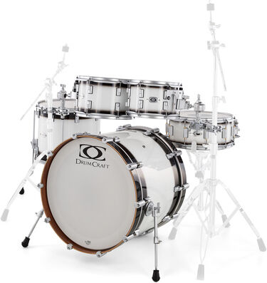 DrumCraft Series 6 Standard White Burst Scottish White Burst