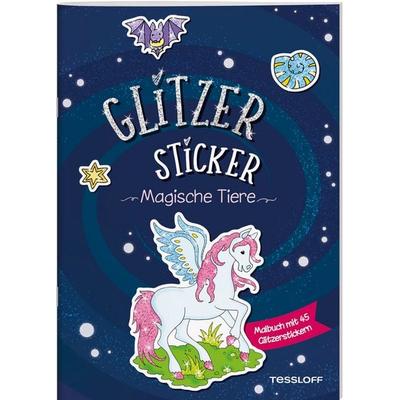 Glitzer-Sticker Malbuch. Magische Tiere, Geheftet von Corina Beurenmeister, Tessloff Verlag Ragnar Tessloff GmbH & Co. KG, 978-3-7886-4533-5