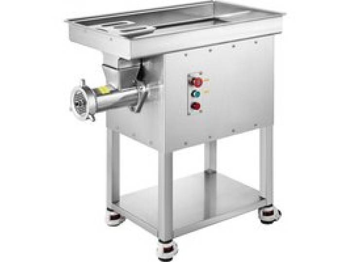 VEVOR kommerzieller Fleischwolf 9,98 kg/min elektrischer Fleischwolf 2200 W mit Klingen & Mahlplatten, Wurstmaschine, gewerblicher Fleischwolf aus Edelstahl für Küche Restaurant Metzgerei