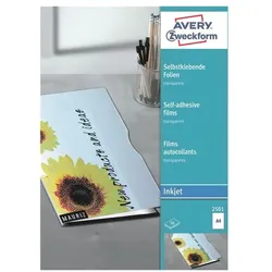 Avery Zweckform Selbstklebende Folien 50 Stück transparent