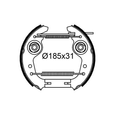 VALEO Bremsbackensatz 554920 Hinterachse