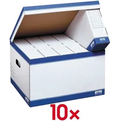 OTTO Office Klappdeckel-Container »small« - 10 Stück mehrfarbig