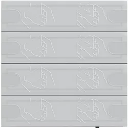 Gira KNX Tastsensor 4 5004028, Schalter + Taster, Grau