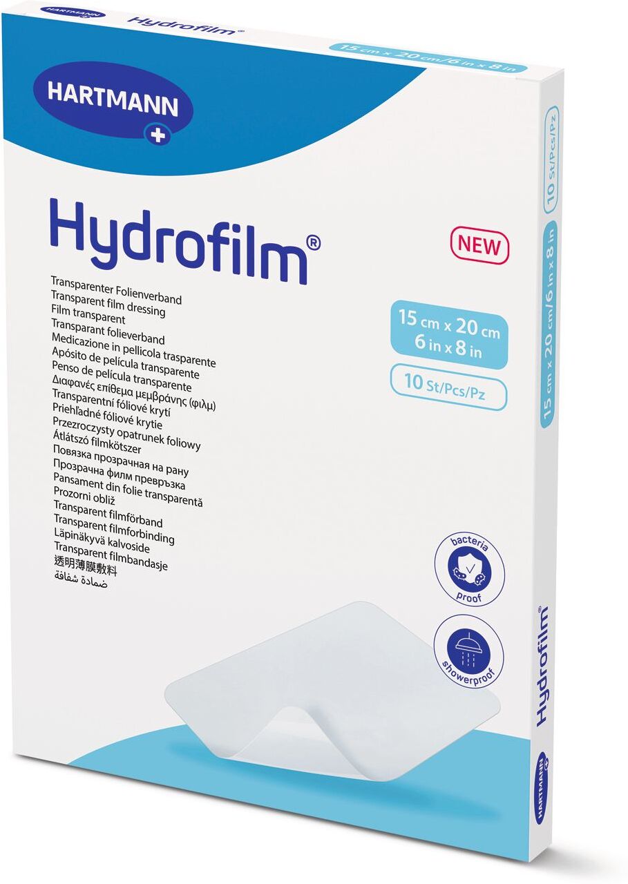 Hydrofilm transparenter Folienverband 15x20 cm 10 St Verband