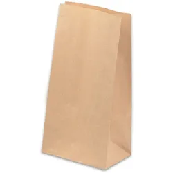 DayBays 500 Stk. Blockbodenbeutel 15+9x28 cm Braun