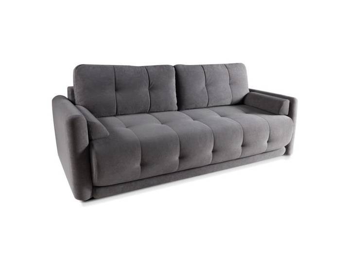 Sepro Meble Sofa Grau ETO Mit Schlaffunktion Und Bettkasten, Graphitfarben, 230x92x101 cm, Wohnzimmer, Sofas & Couches, Sofas