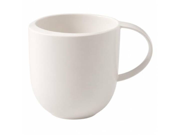 Villeroy & Boch – Tasse À Anse Newmoon\, Tasse Moderne Pour Le Thé Et Le Café\, 310 Ml\, Porcelaine Premium\, Blanche\, Adaptée Au Lave-Vaisselle\, 1 Pièce (1 Pack)