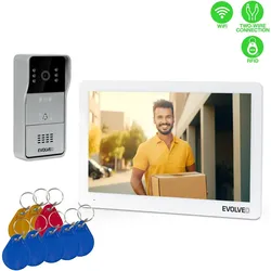 Evolveo, Klingel + Türsprechanlage, DoorPhone 10-2W - 2-wire video intercom with app and 32GB memory (App, Drahtgebunden, Kabelgebunden)