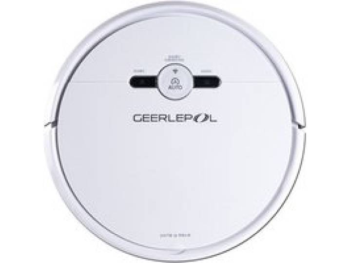 INF Robot Aspirateur 3-en-1 GEERLEPOL: Nettoyage Automatique Aspiration et Lavage pour un Intérieur Impeccable Blanc