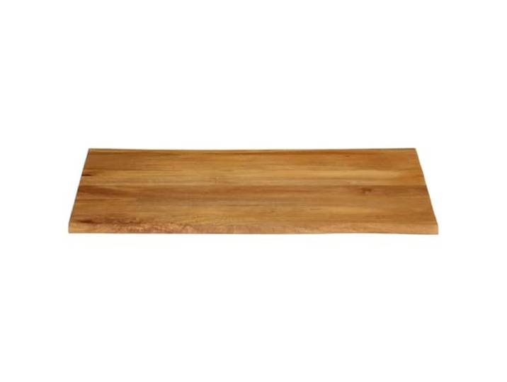 KTHLBRH Tischplatte 90 x 80 x 2,5 cm Massivholz Mango Rustikale lebende Kanten, Eichen-Finish, leicht zu reinigen, vielseitiger Ersatz
