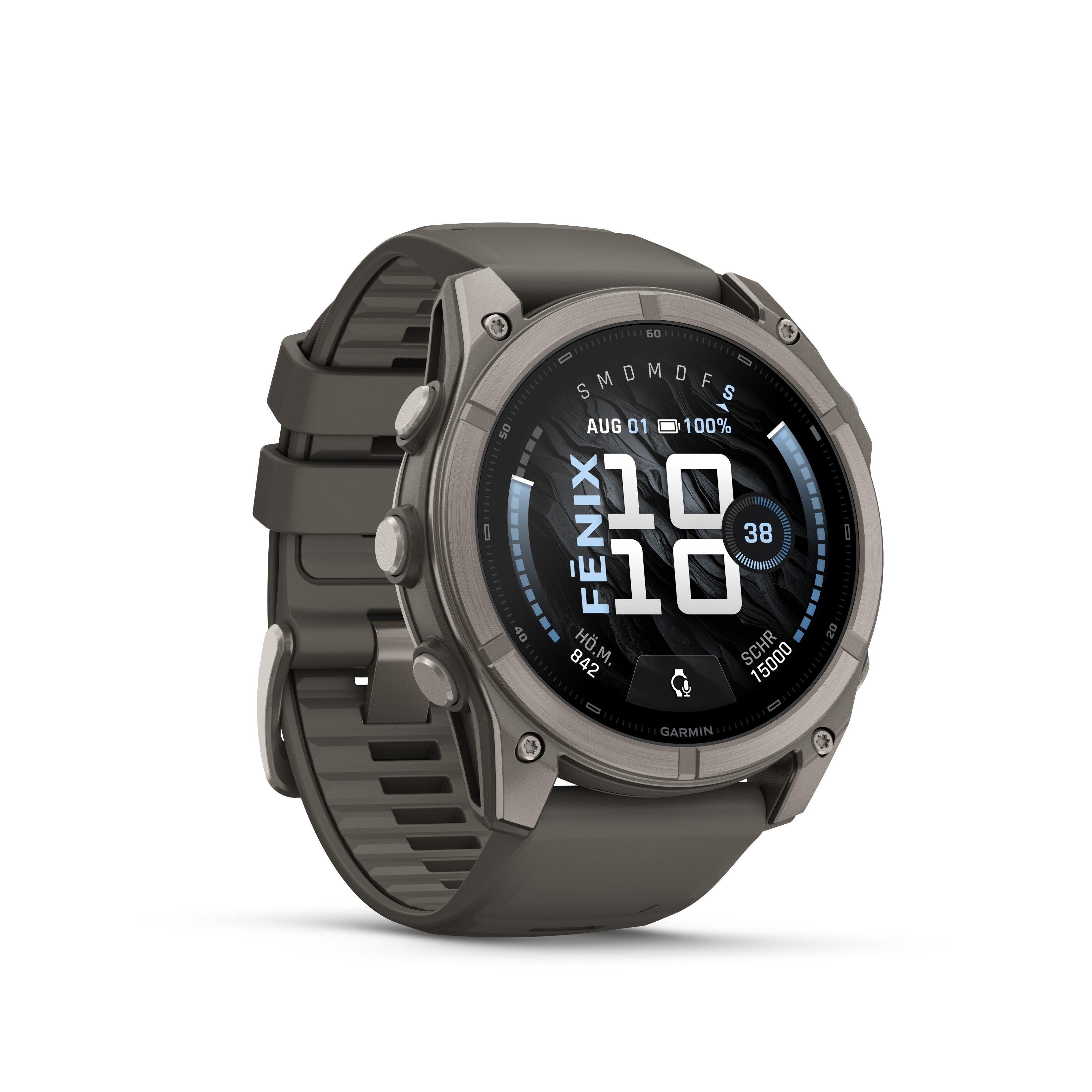 Garmin Fenix 9 - 51 mm, AMOLED Pebble Gray QuickFit-Silikon-Armband
