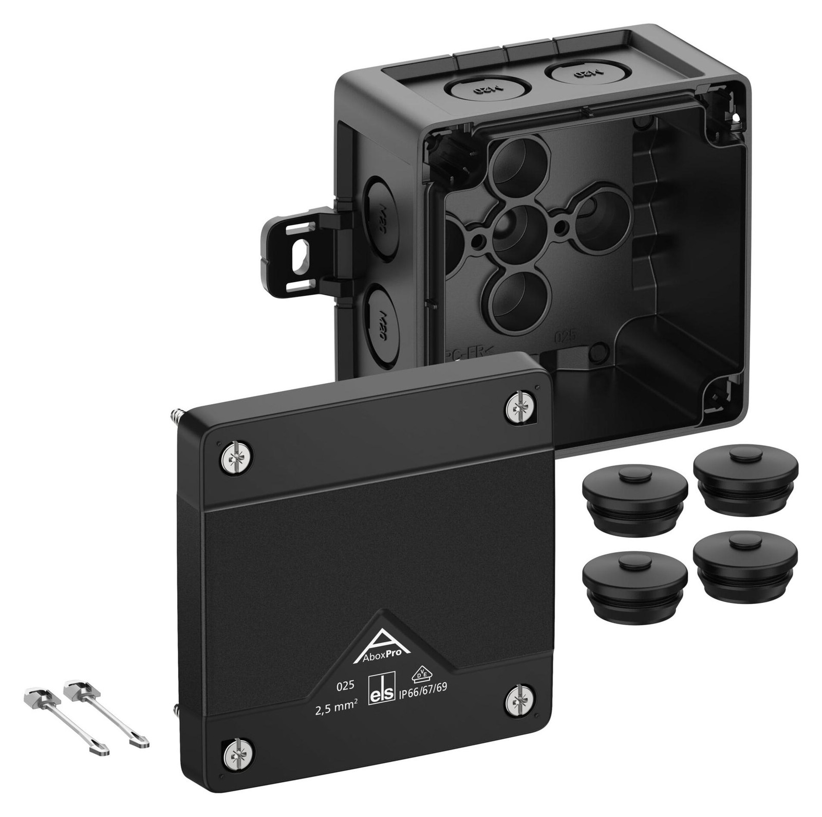 Spelsberg Abox Pro 025 AB-L verdeeldoos zwart