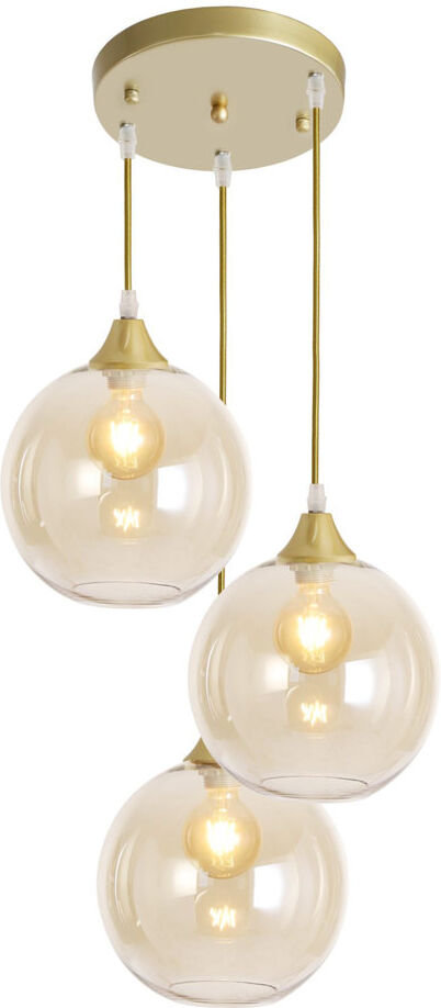 George Oliver Ber 3 - Light Cluster Pendant Amber/Gold