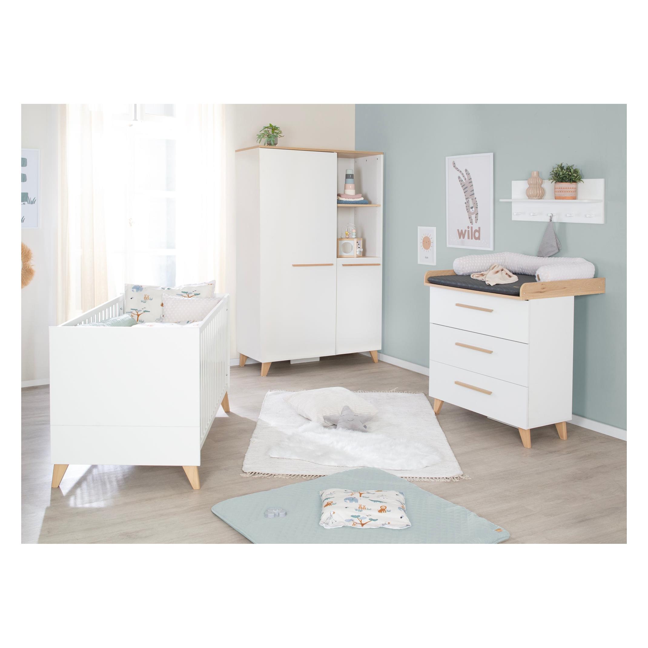 Roba Kinderzimmerset Leon (Babybett, Kinderkleiderschrank, Wickelkommode) (1016866)